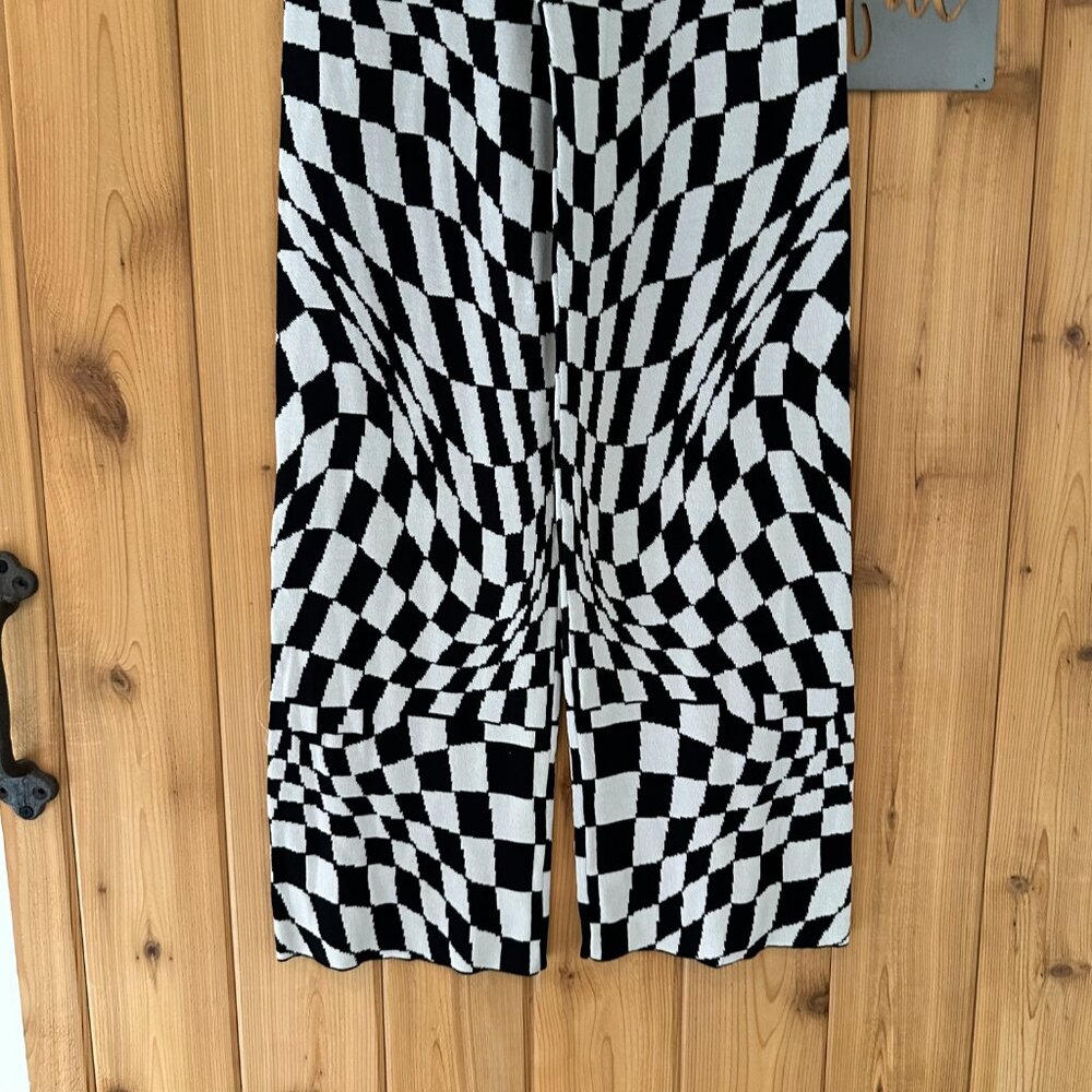 Daydreamer Eclipse Wave Checkered Pant Size Large - image 8